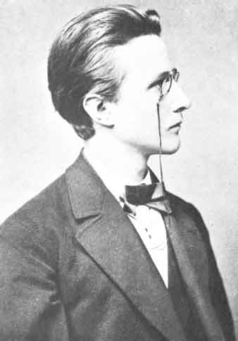 The young physicist Planck with glasses