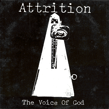Attrition "The Voice Of God" record sleeve - inverse flip