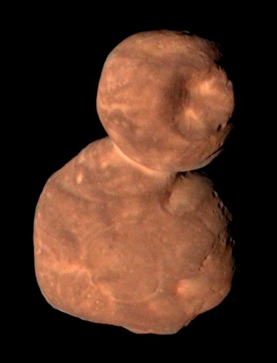Kuiper Belt object, red double rock, photo by NASA